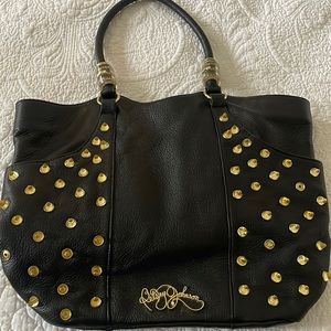 Betsey Johnson Black Tote with Studs